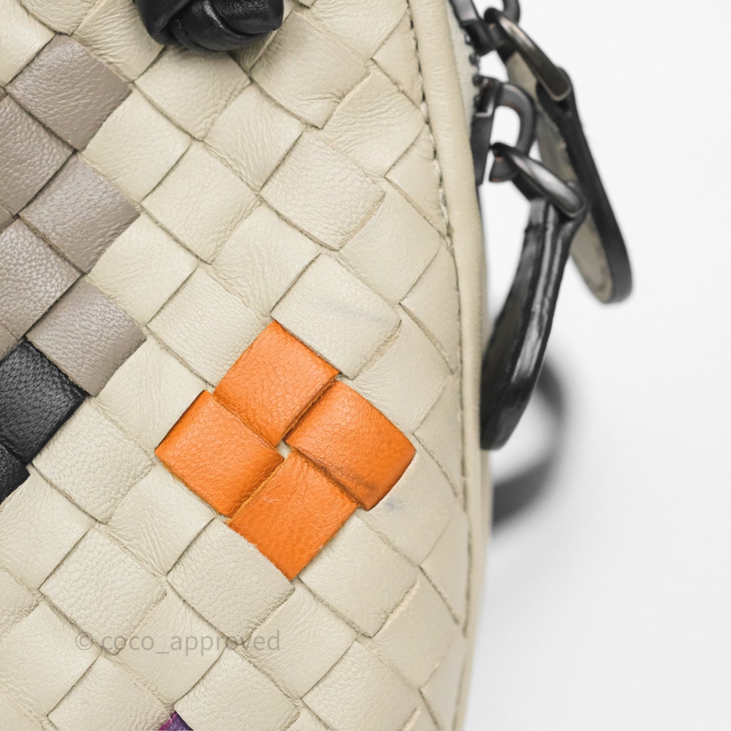 Bottega Veneta Nodini Crossbody Bag Cement Abstract Nappa Intrecciato