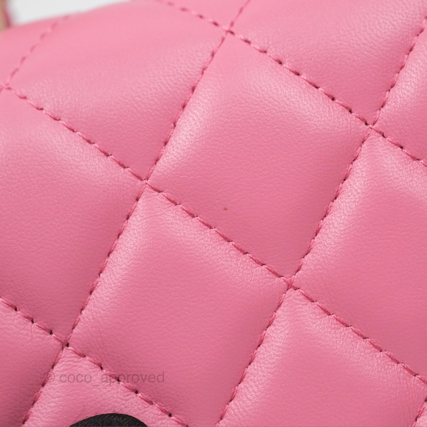Chanel Top Handle Mini WOC Phone Holder with Chain Pink Lambskin