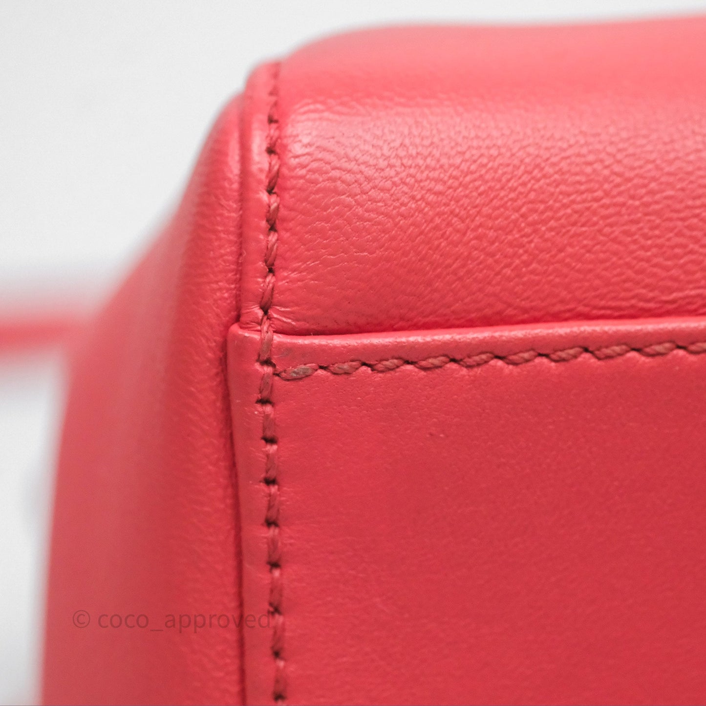 Fendi Nappa Mini Peekaboo Bag Hot Pink
