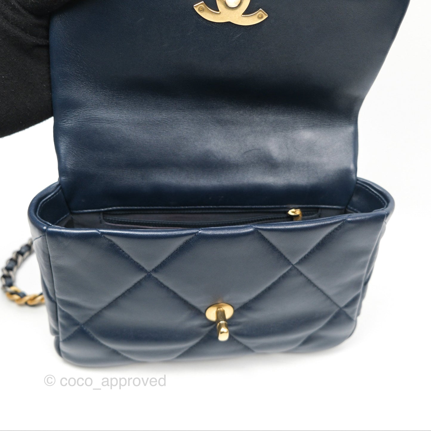 Chanel 19 Small Navy Mixed Hardware
