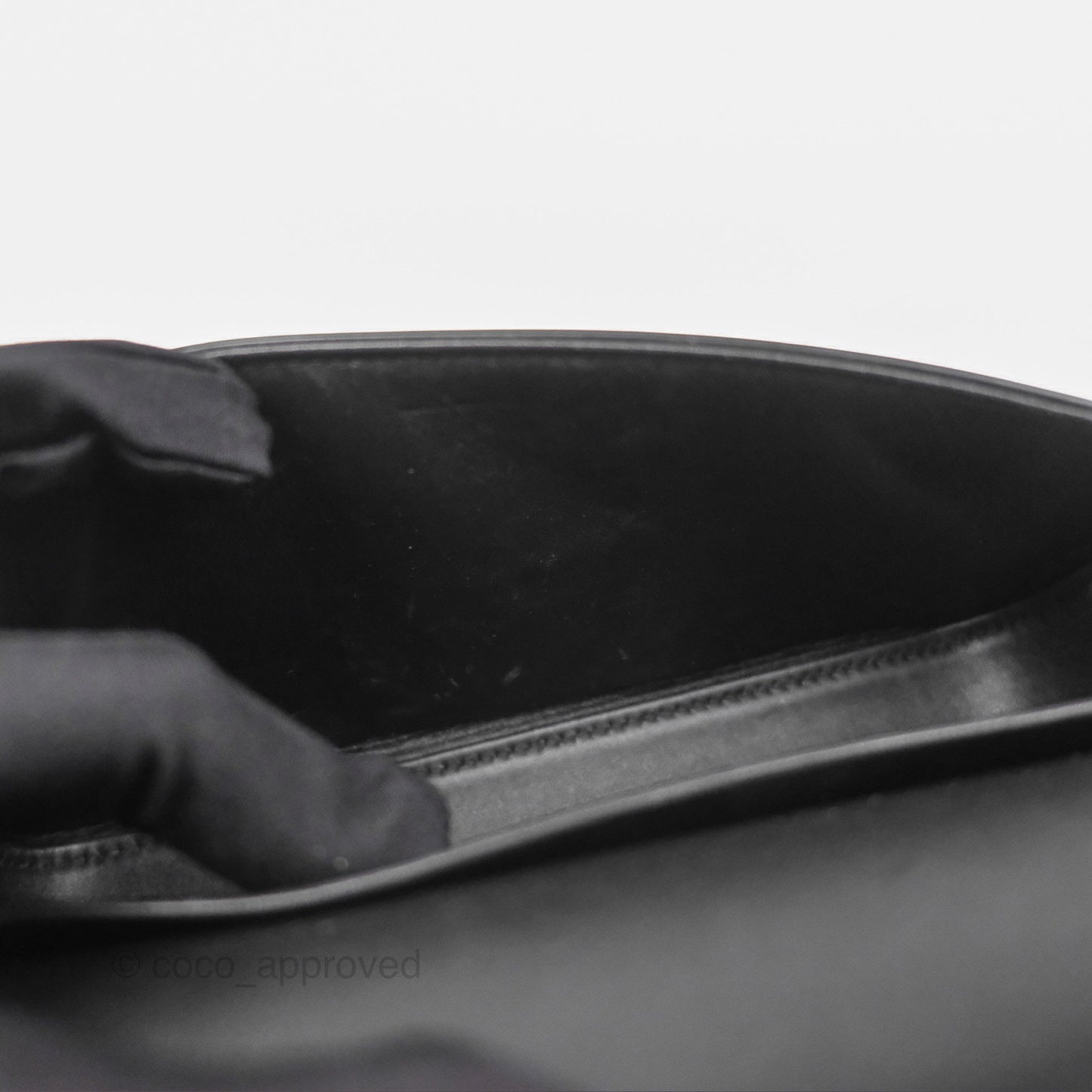 Celine Triomphe Shoulder Bag Black Calfskin