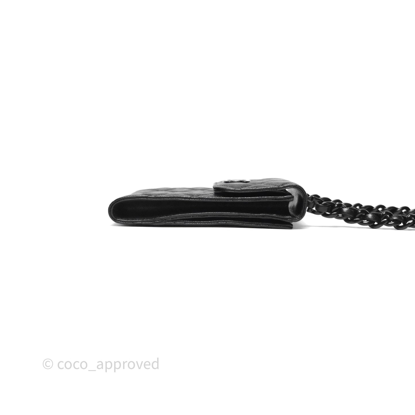 Chanel Incognito Phone Holder So Black Caviar Black Hardware