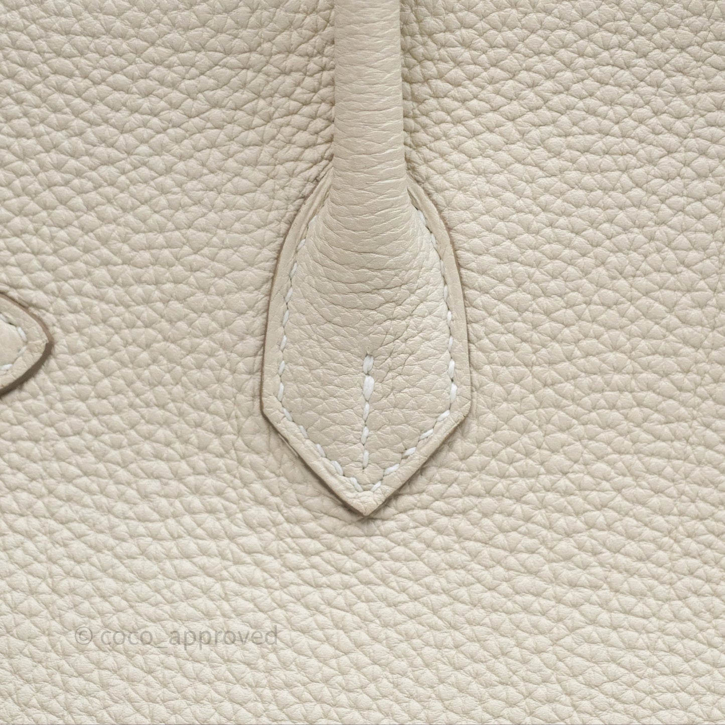 Hermès Birkin 25 Retourne Craie 10 Togo Gold Hardware