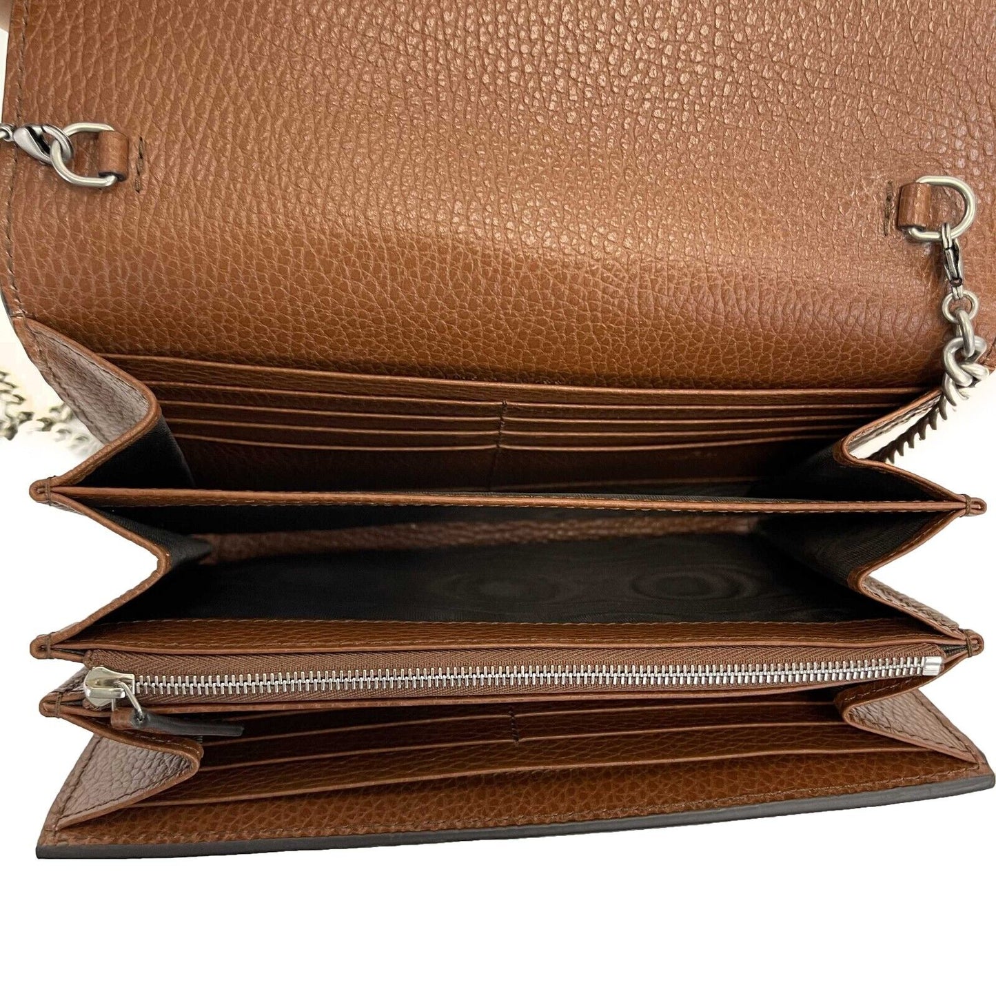 Luxury Gucci - Dionysus GG Denim Shoulder Bag Collection - Blue Brown w/ Shoulder Chain