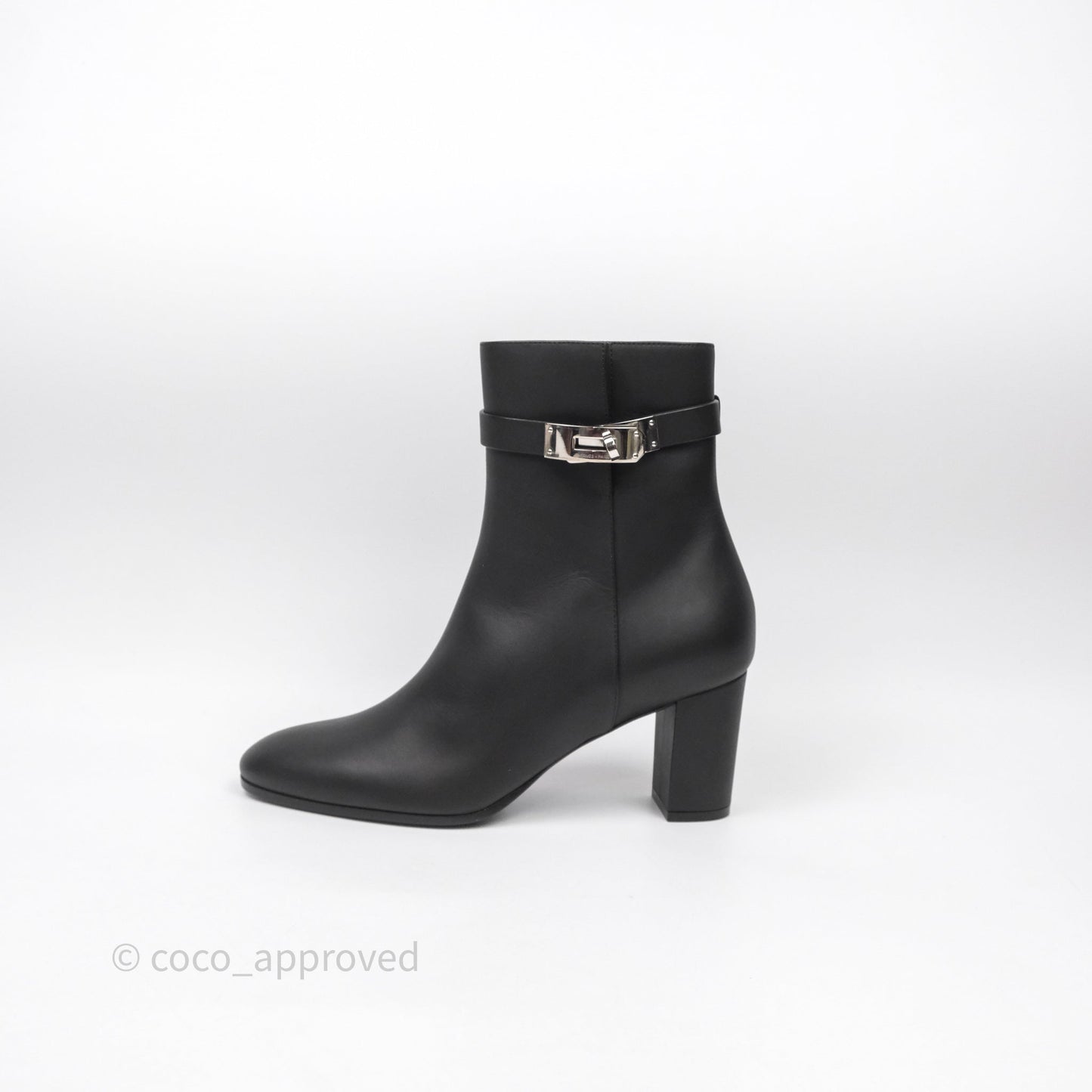 Hermes Saint Germain Ankle Boot Noir Size 39