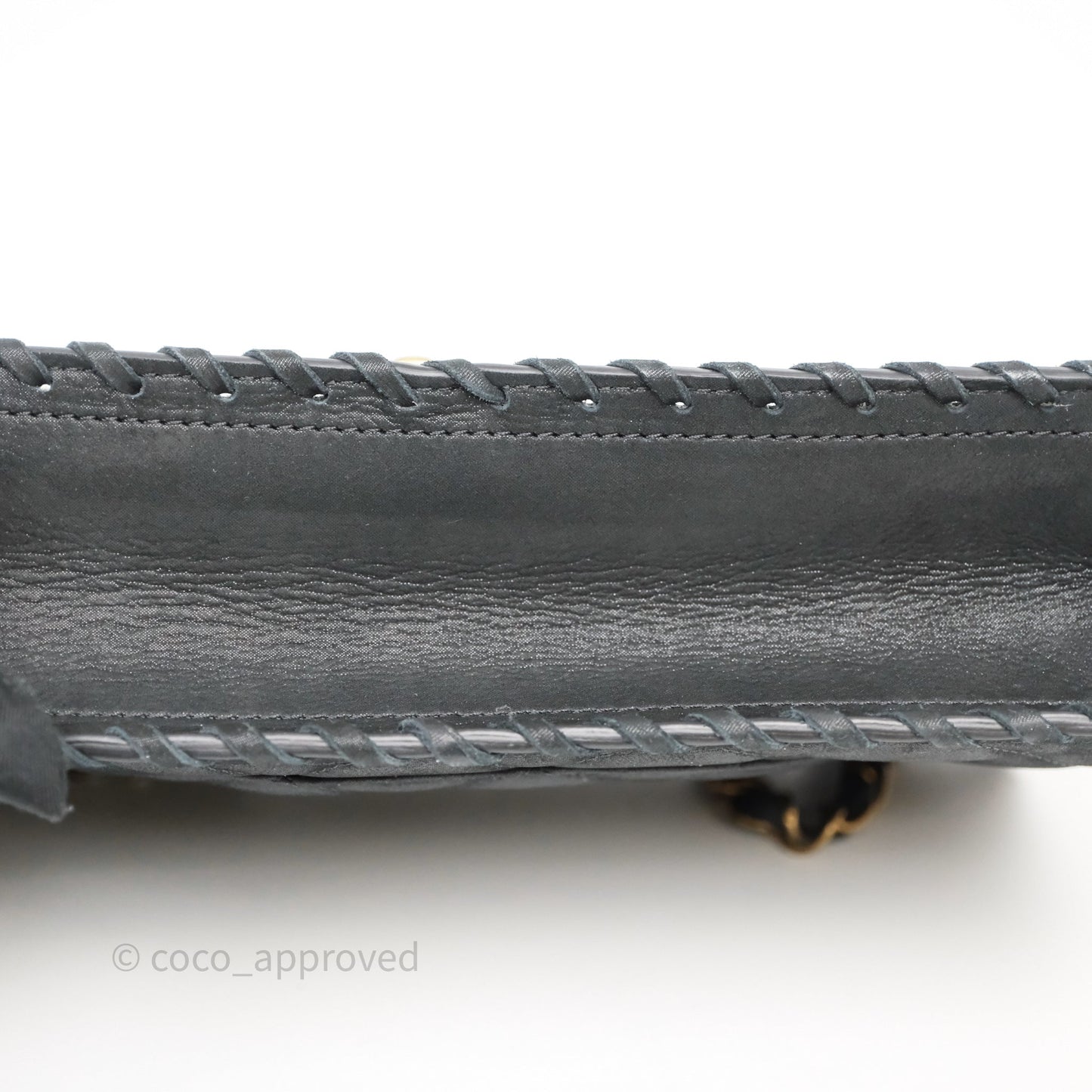 Chanel Braided Flap Bag Black Nubuck Aged Gold Hardware