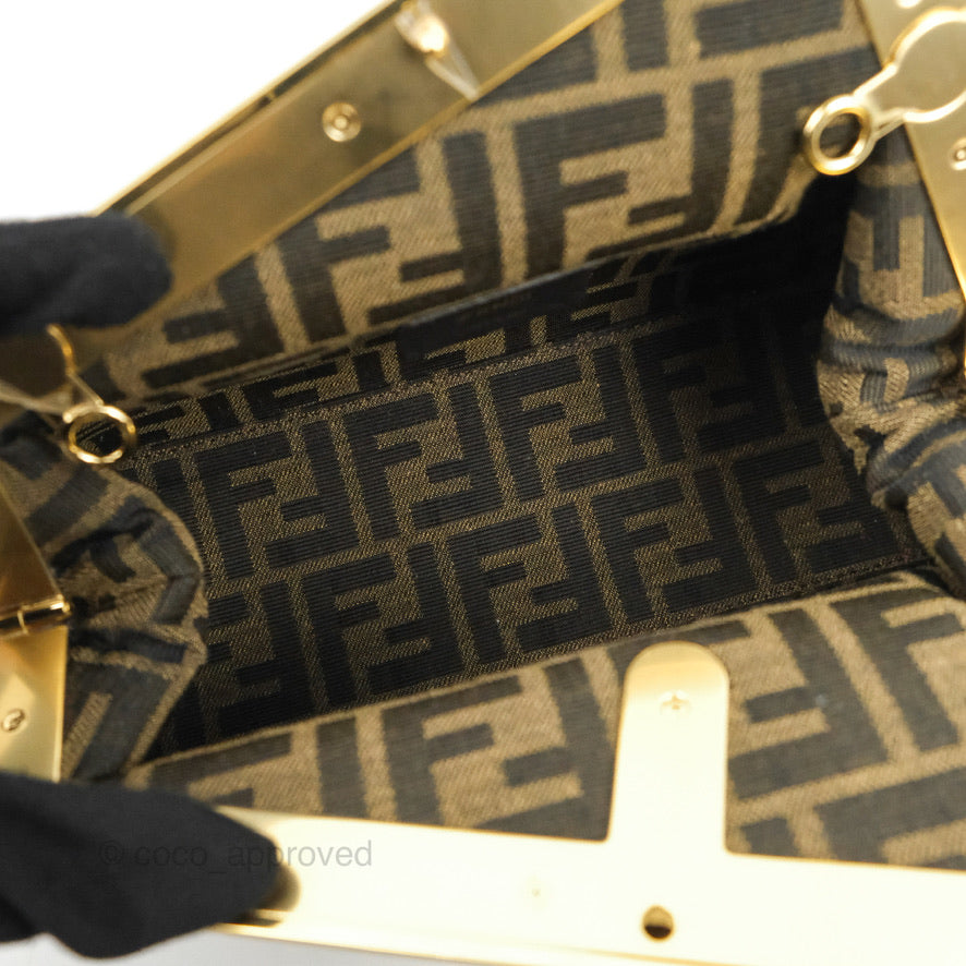 Fendi Small First Bag Pale Pink Merino Shearling Gold Hardware
