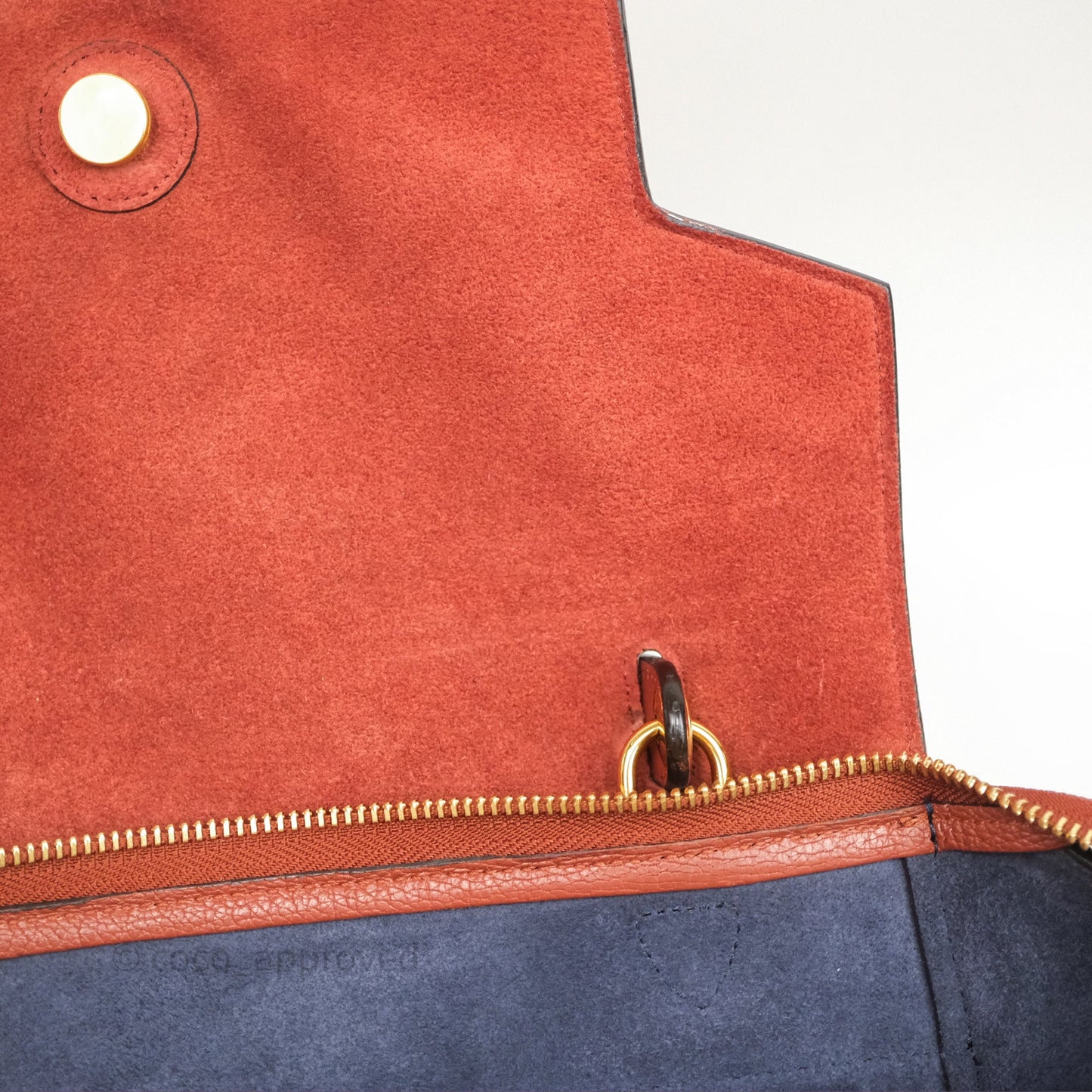 Celine Mini Belt Bag Brick Red Grained Goatskin Gold Hardware