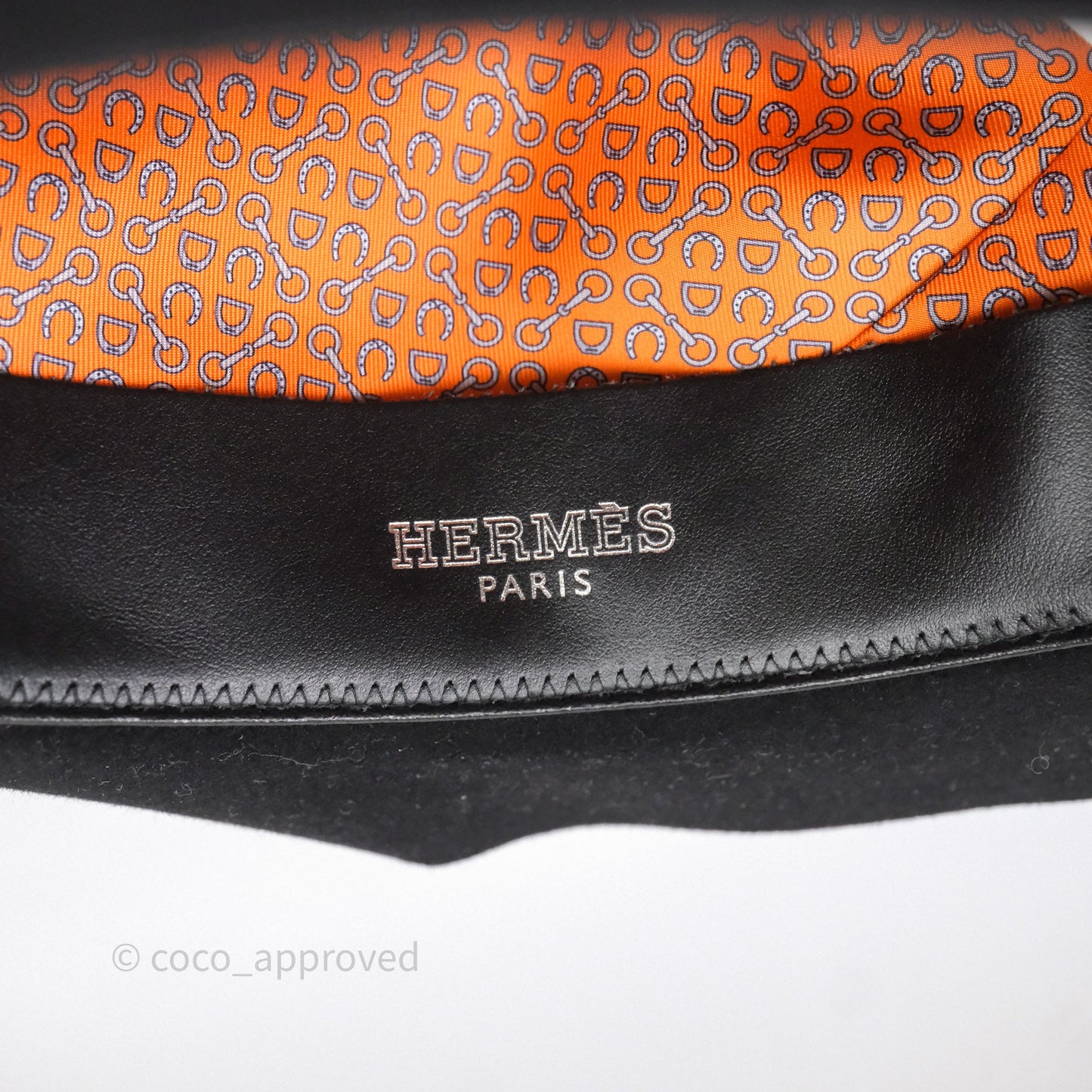 Hermès Black Trilby Hat Size 59