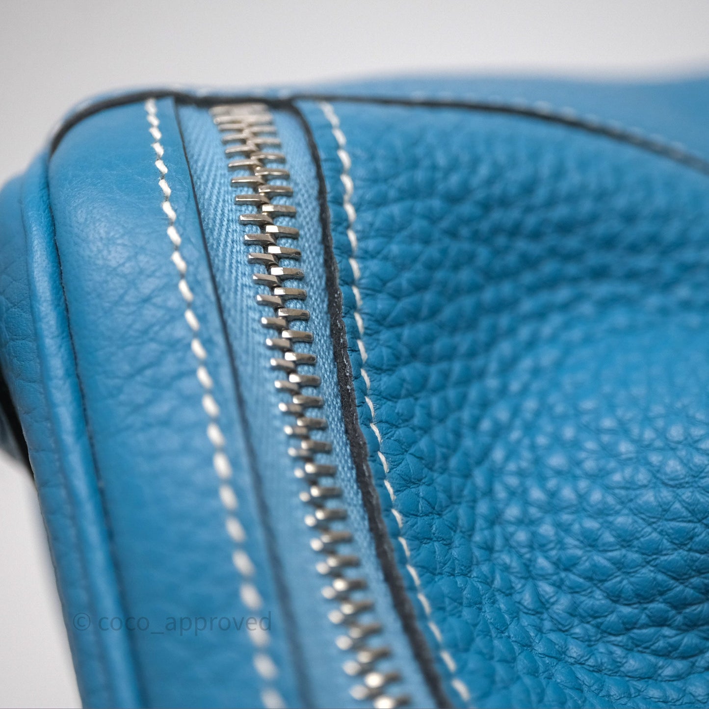 Hermès Lindy 30 Bleu Jean 75 Clemence Palladium Hardware
