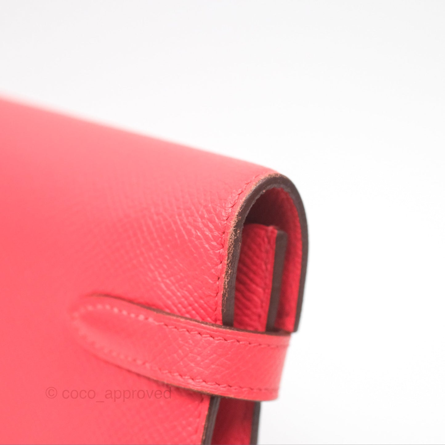 Hermès Kelly Wallet Pink Epsom Palladium Hardware
