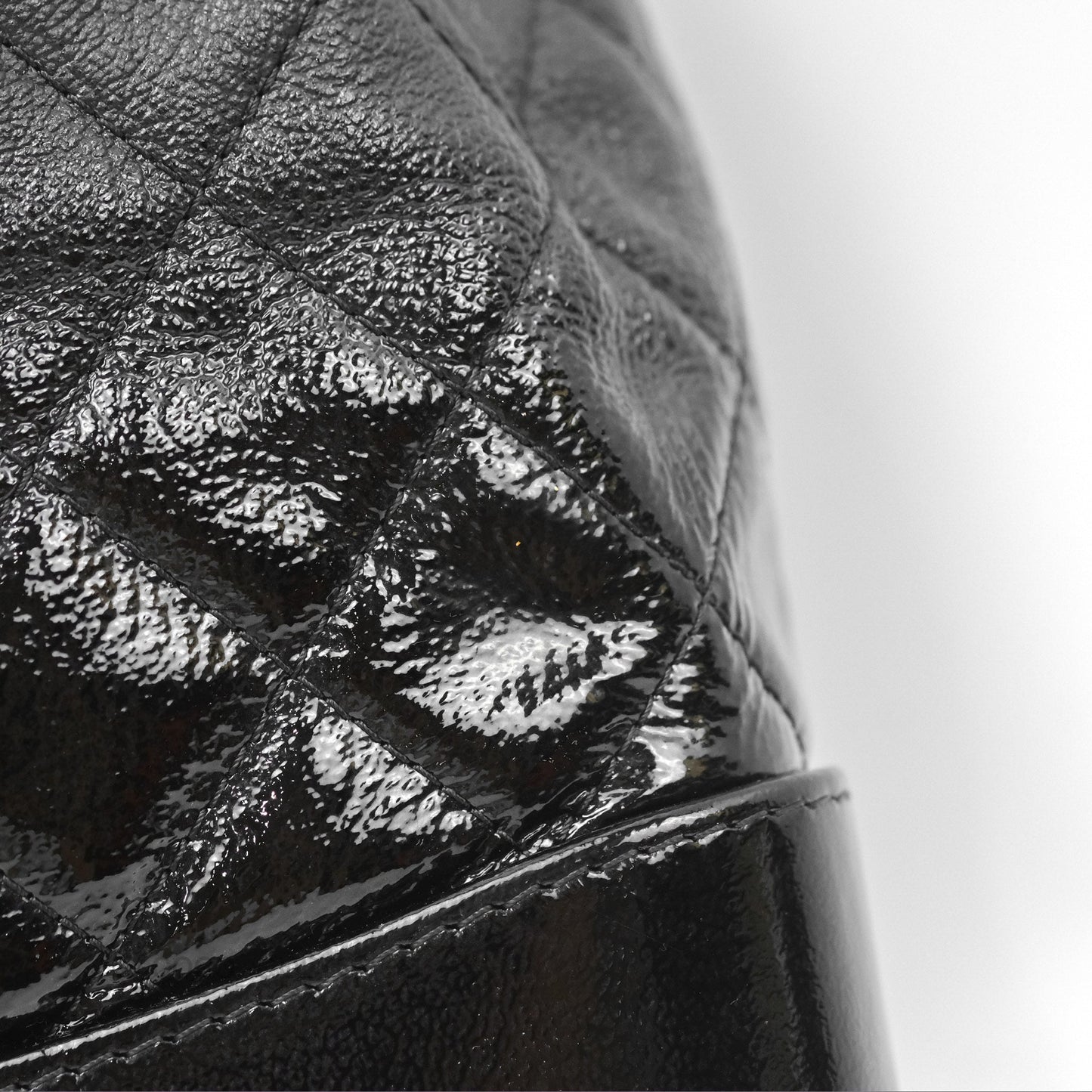 Chanel Small Gabrielle Backpack Black Patent Goatskin