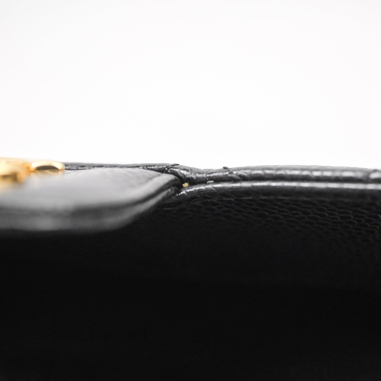 Chanel Small Classic Flap Quilted Black Caviar Gold Hardware