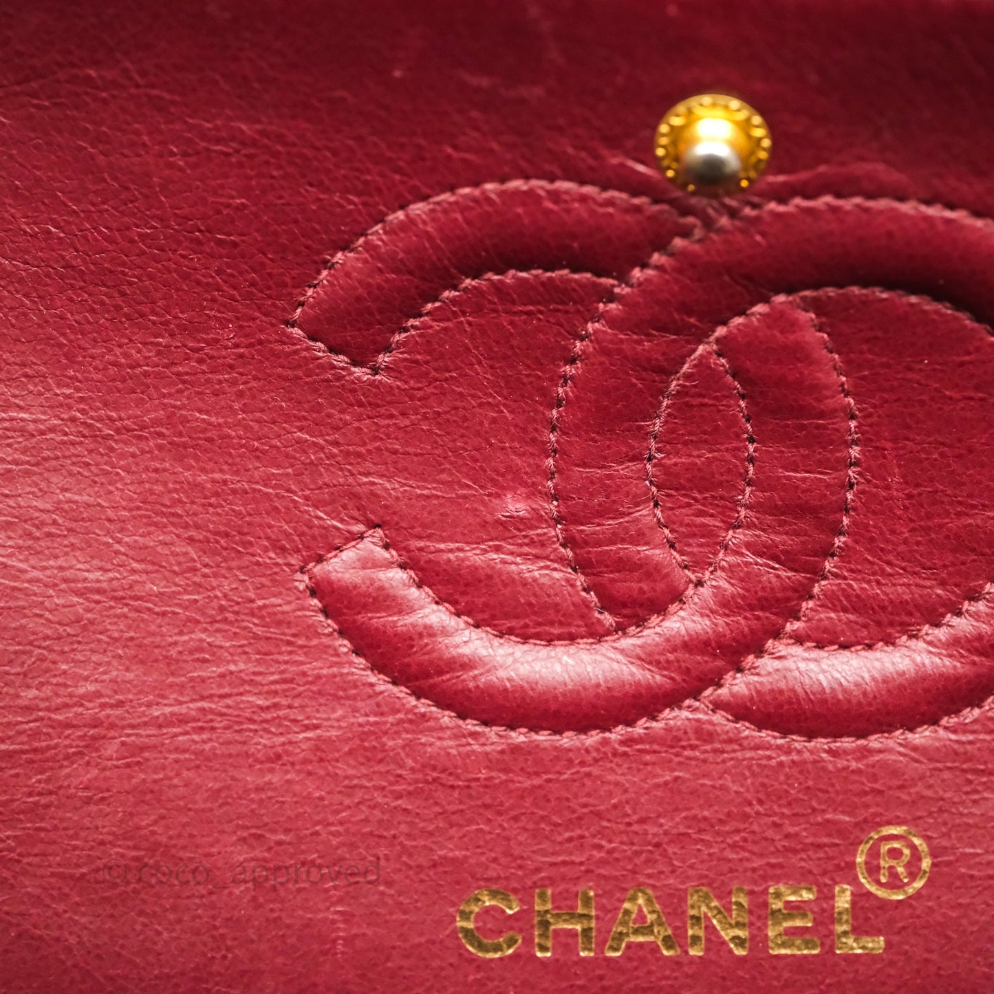 Chanel Vintage Small Classic Flap Black Lambskin 24K Gold Hardware