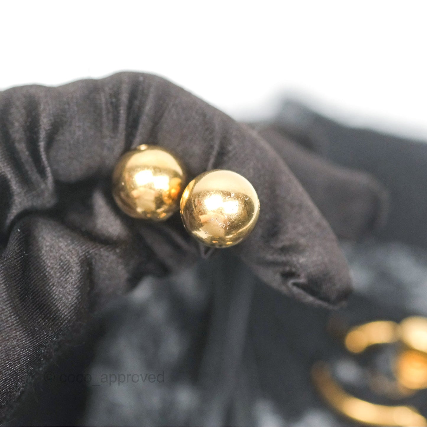Saint Laurent Cassandre Matelasse Zipped Pouch Dark Green Gold Hardware