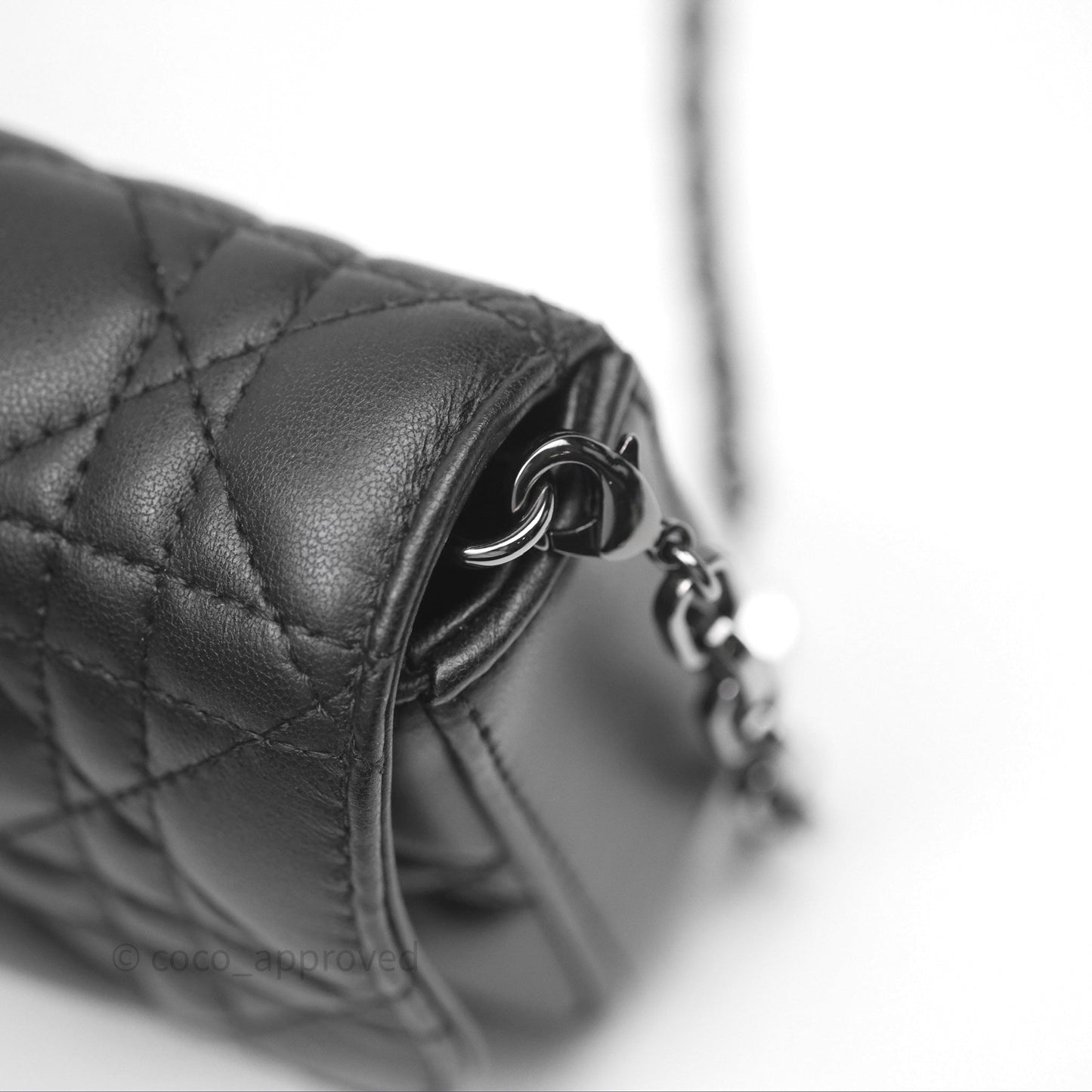 Christian Dior Dior Talk Phone Pouch Black Cannage Lambskin