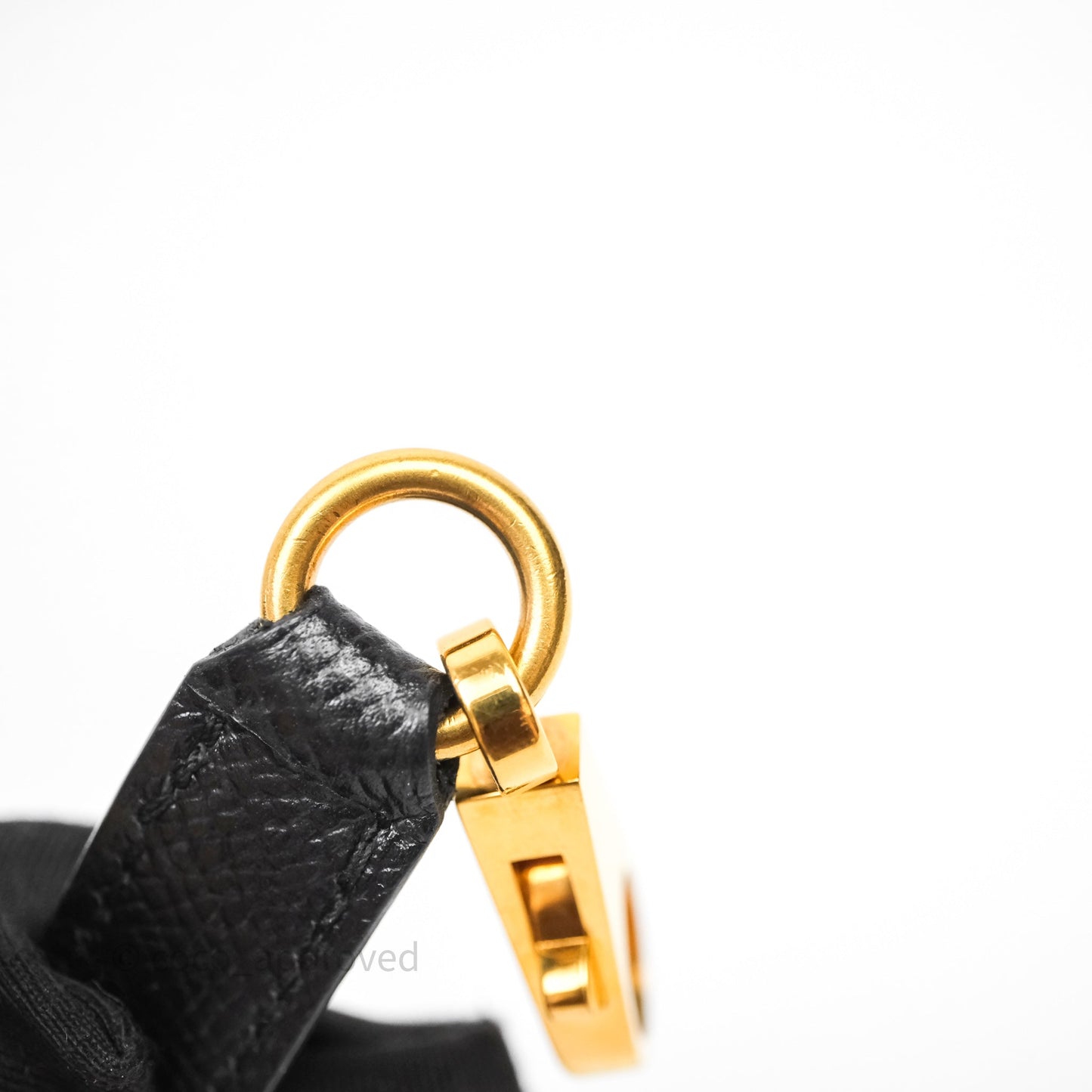 Hermès Kelly 25 Black Noir 89 Epsom Gold Hardware