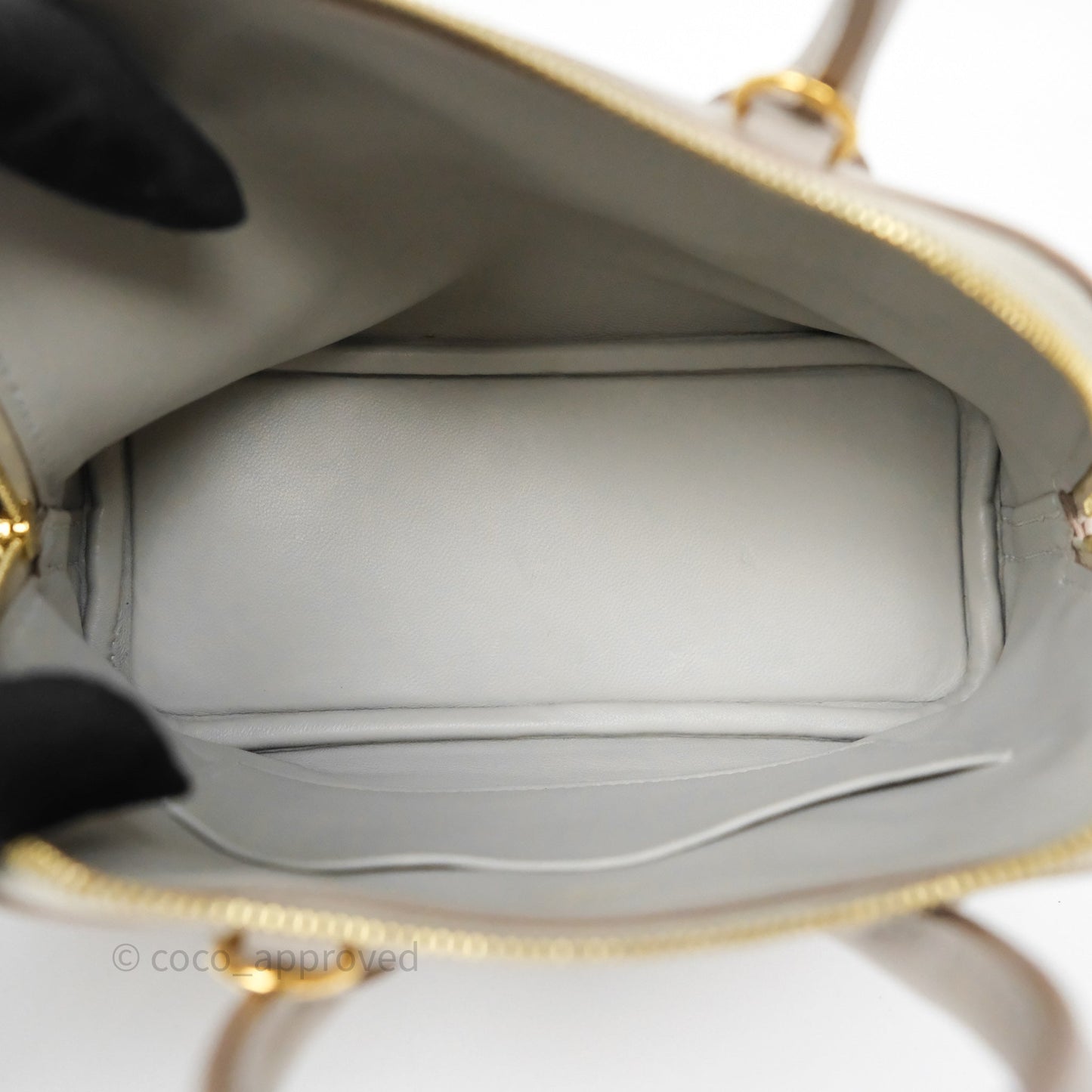 Hermès Bolide Mini 1923 Gris Perle 80 Evercolor Gold Hardware