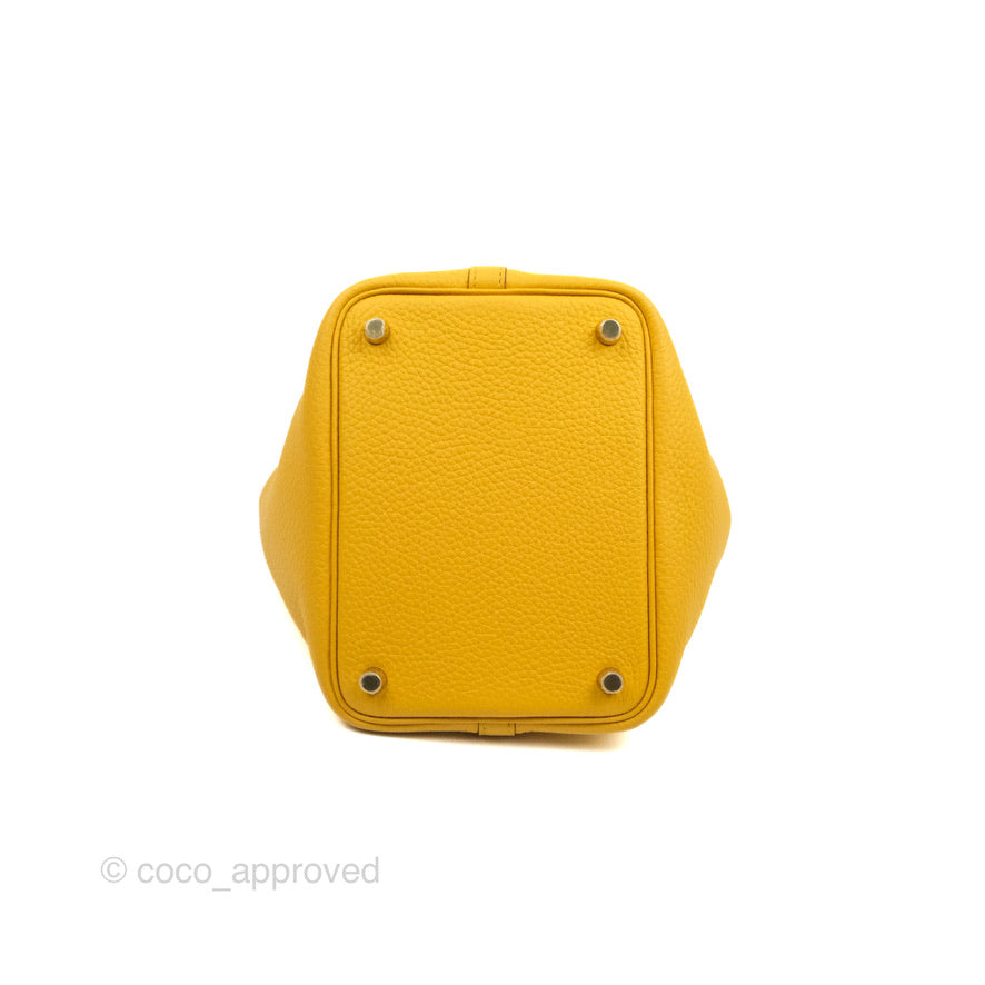 Hermès Picotin Lock 18 Jaune Ambre Clemence Gold Hardware