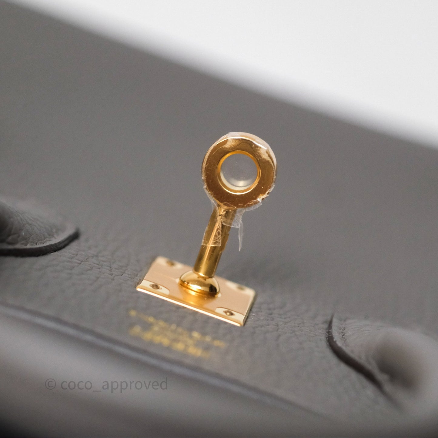 Hermès Birkin 25 Retourne Gris Meyer 0L Togo Gold Hardware