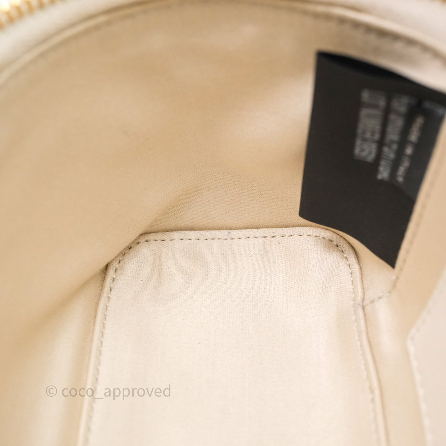 Miu Miu Shearling Vanity Case White Gold Hardware