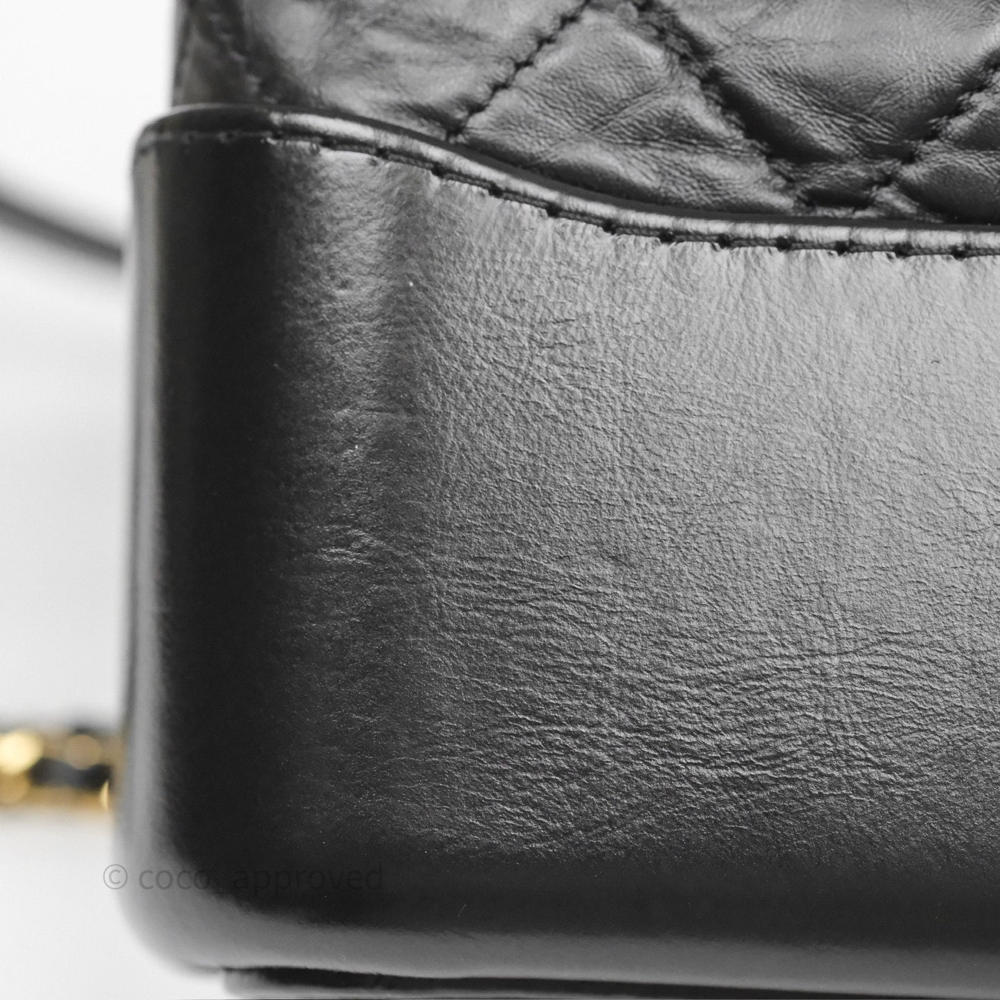 Chanel New Medium Gabrielle Hobo Quilted Black Aged Calfskin