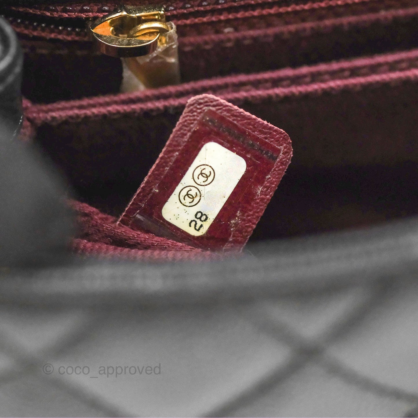 Chanel Small Coco Handle Quilted Black Caviar Gold Hardware