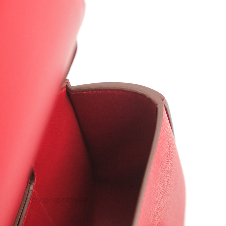 Hermès Della Cavalleria Mini Bag Rouge Piment Epsom Gold Hardware