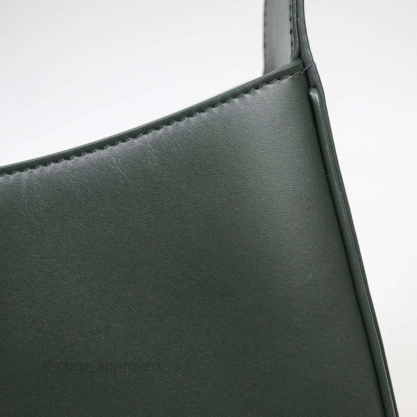 Saint Laurent ‘Le 5 a 7’ Hobo Bag Dark Green Smooth Calfskin