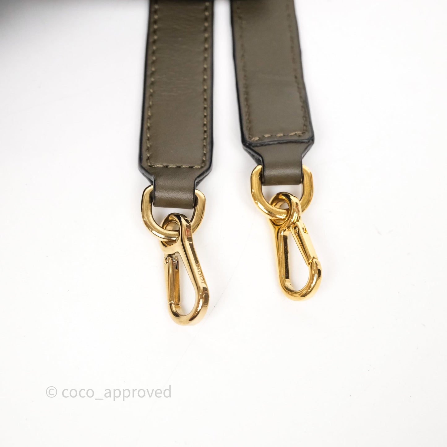 Loewe Flamenco Clutch Medium in Nappa Calfskin Dark Khaki Green