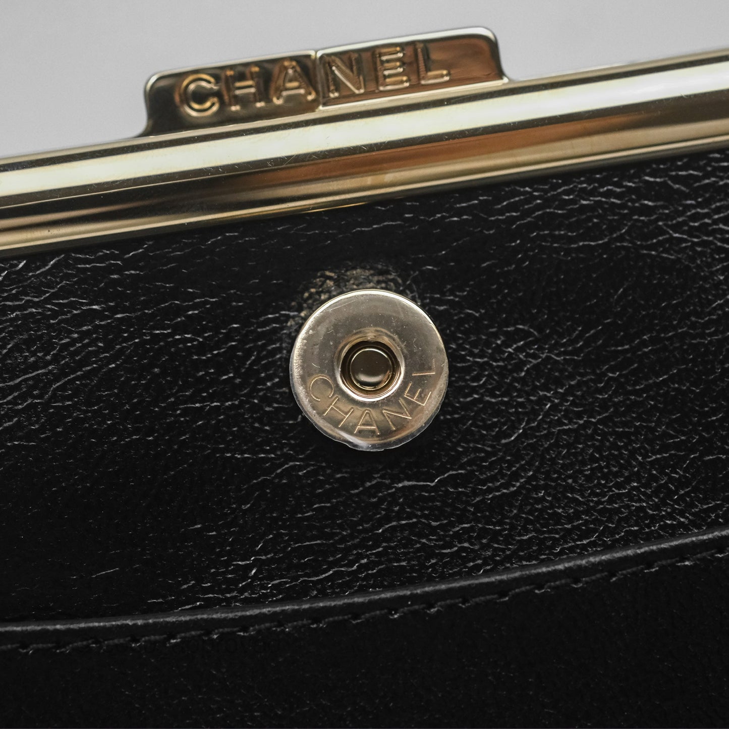 Chanel Clutch on Chain Black Calfskin Gold Hardware