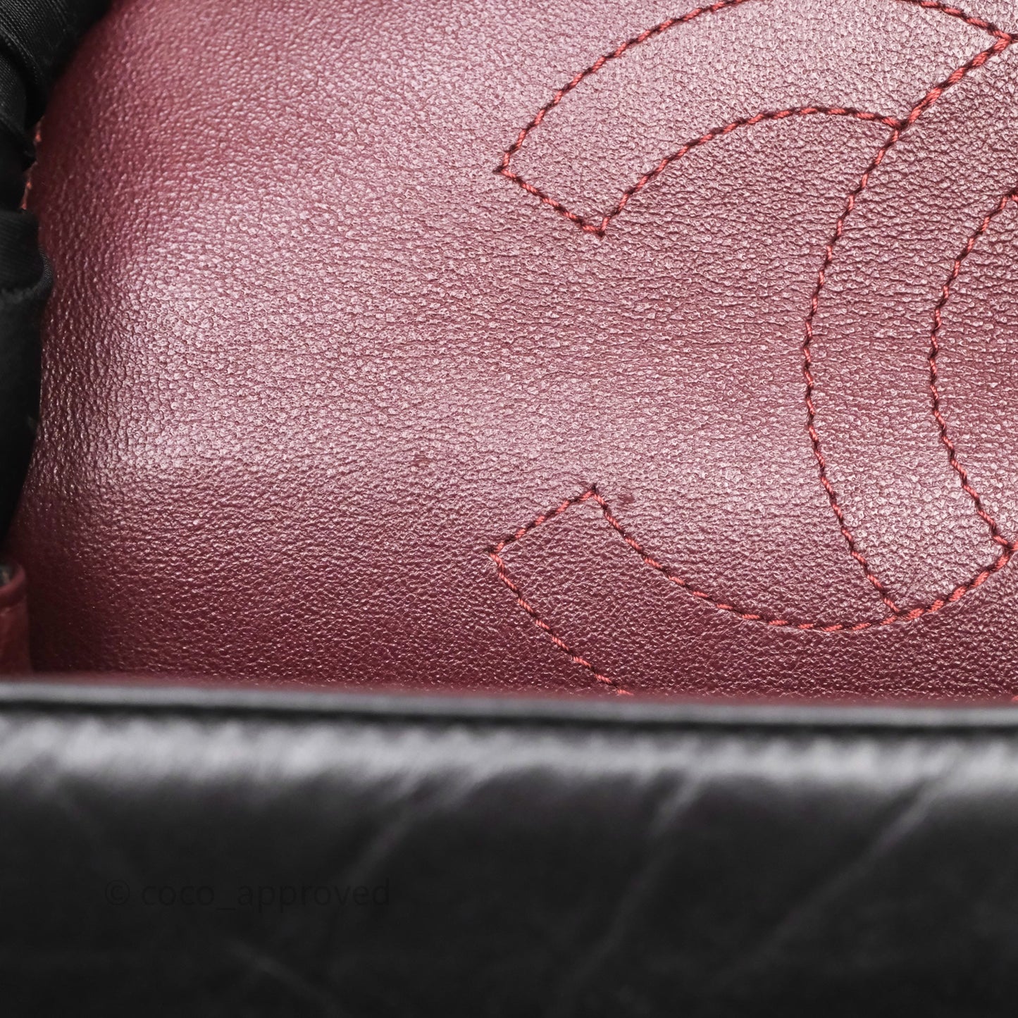 Chanel Reissue 225 Chevron Aged Calfskin So Black