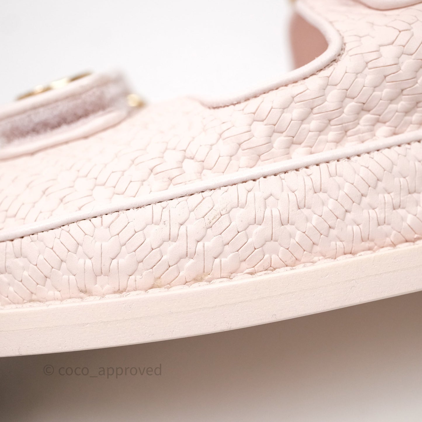 Chanel Dad Sandals Medallion Light Pink Size 39