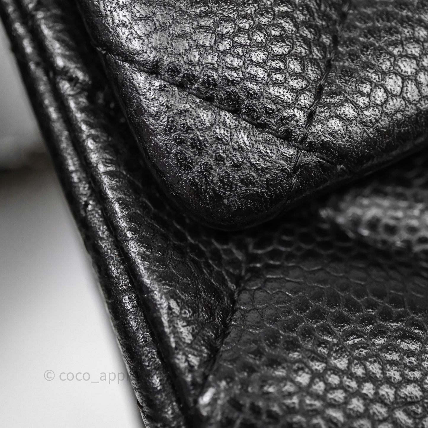 Chanel Quilted Clutch with Chain Black Caviar Silver Hardware