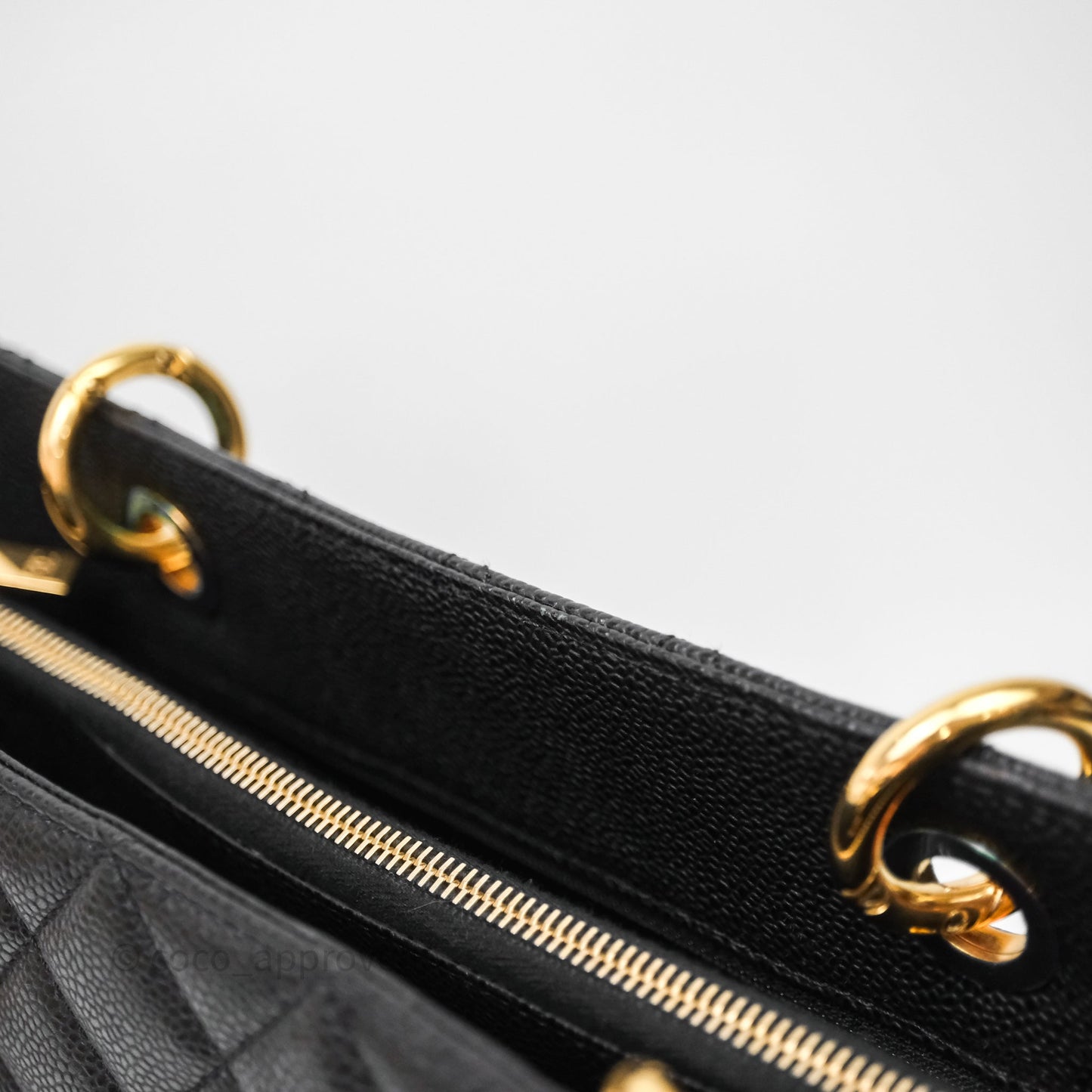 Chanel GST Black Caviar Gold Hardware