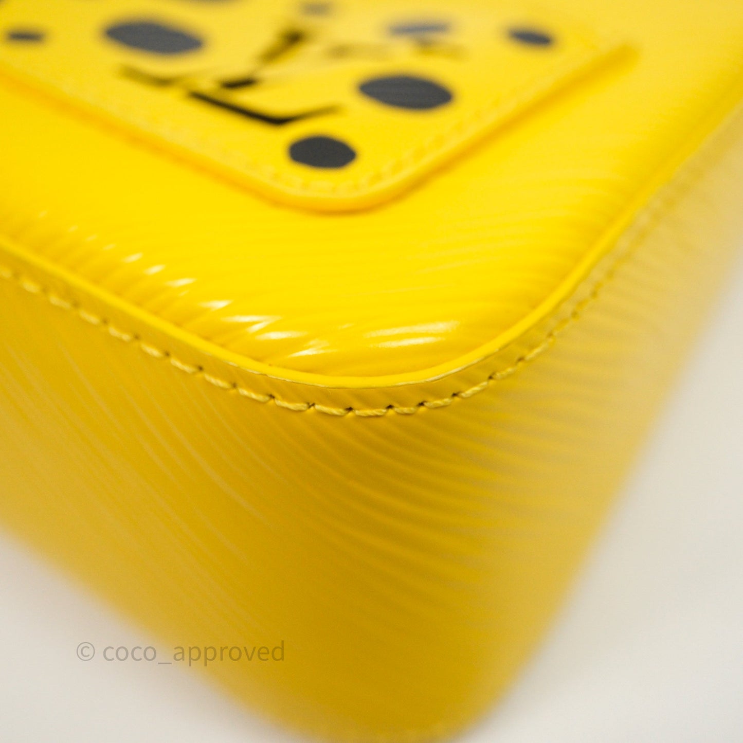 Louis Vuitton x Yayoi Kusama Epi Marellini Bag Infinity Dots Yellow Silver Hardware