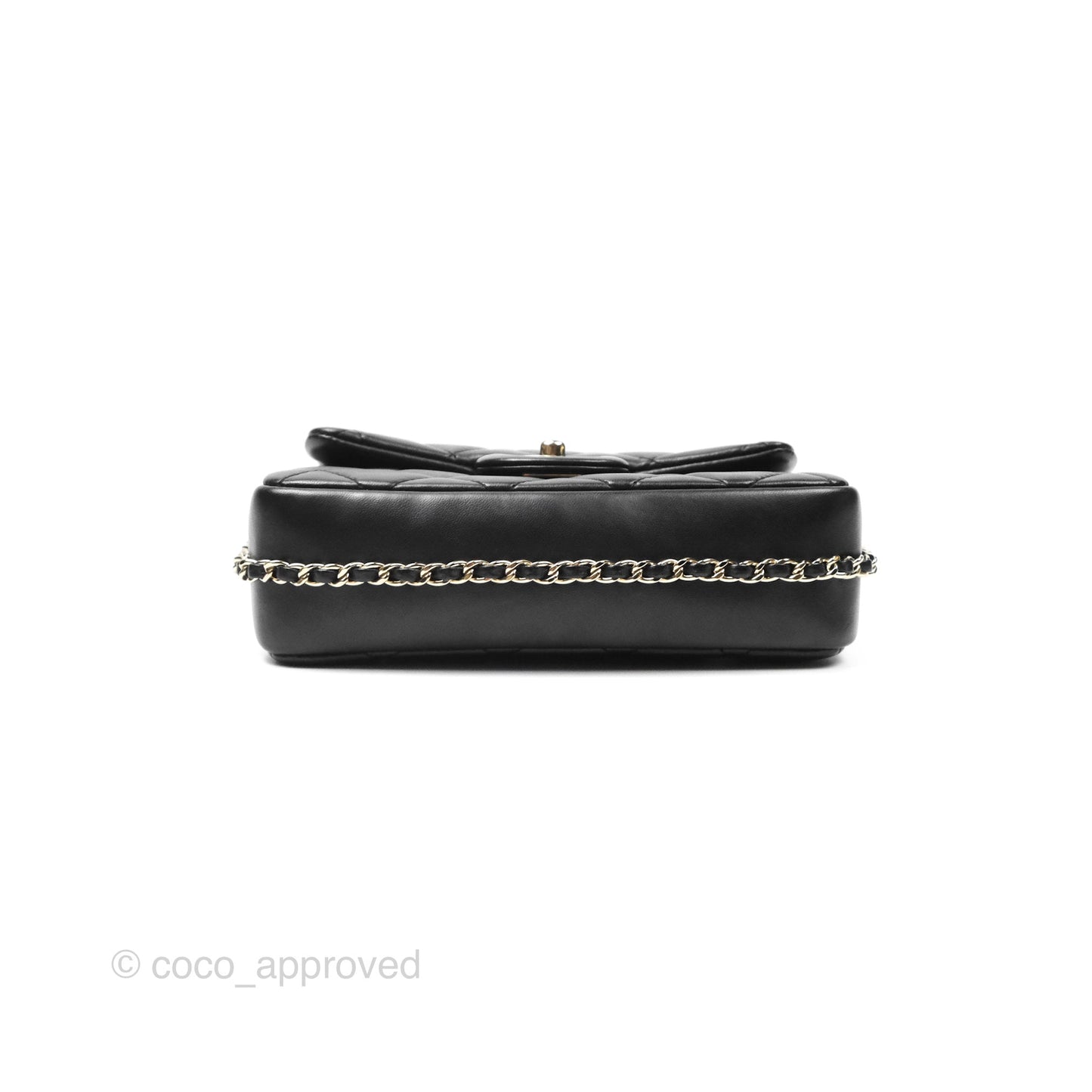 Chanel Small My Precious Flap Black Lambskin Gold Hardware