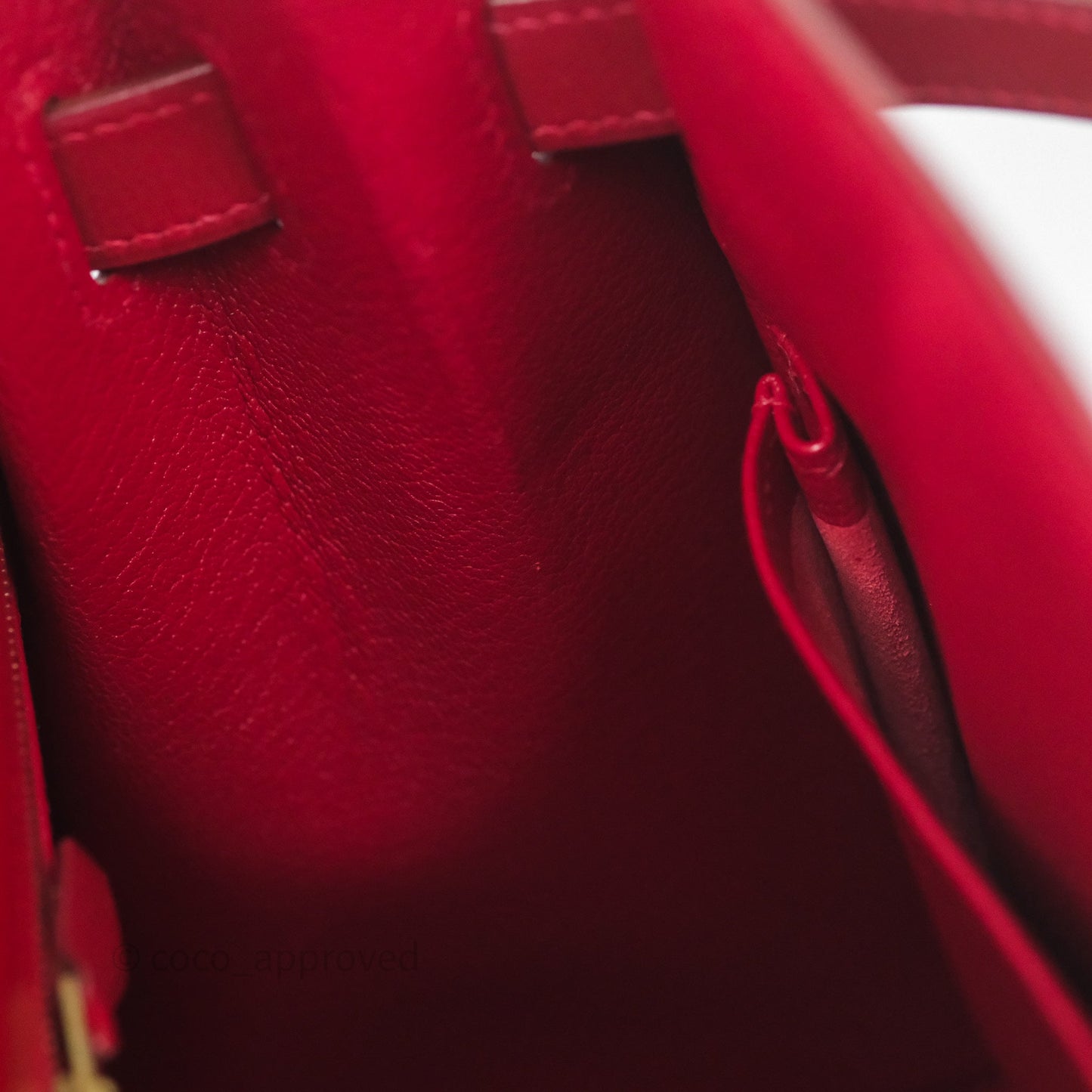 Hermès Vintage Kelly 32 Sellier Rouge Hermes 55 Box Leather Gold Hardware
