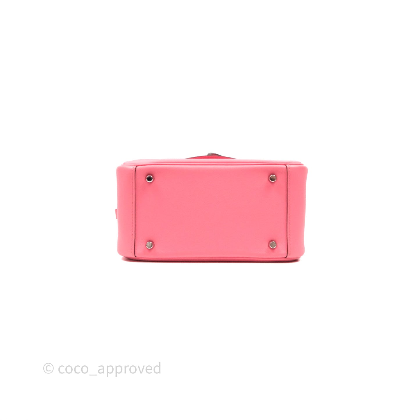 Hermès Mini Lindy 20 Rose Ete K4 Swift Palladium Hardware