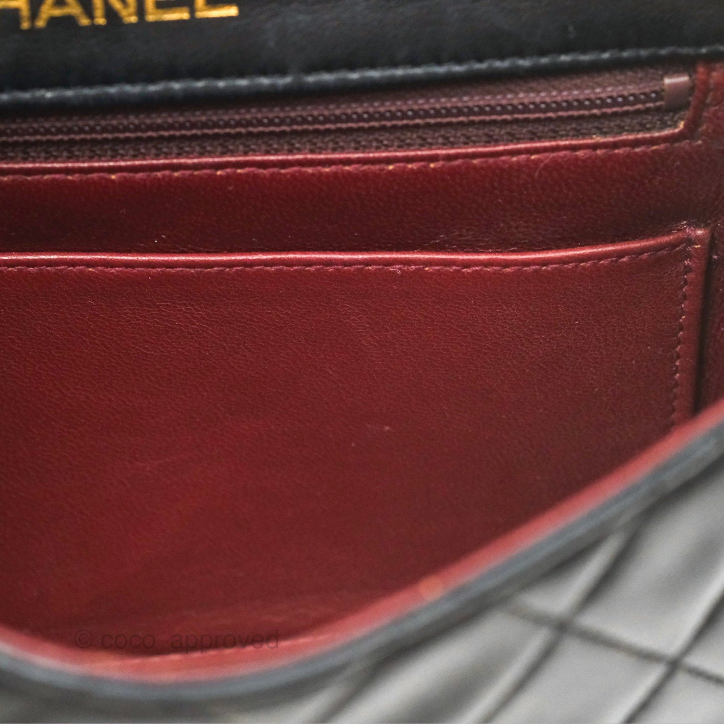Chanel Vintage Mini Square Black Lambskin 24K Gold Hardware