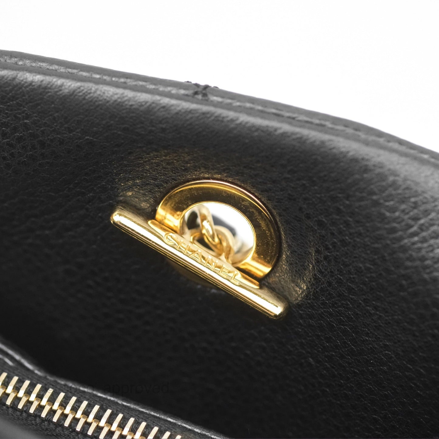 Chanel Quilted Caviar Leather Timeless CC Soft Shopping Tote Bag Black