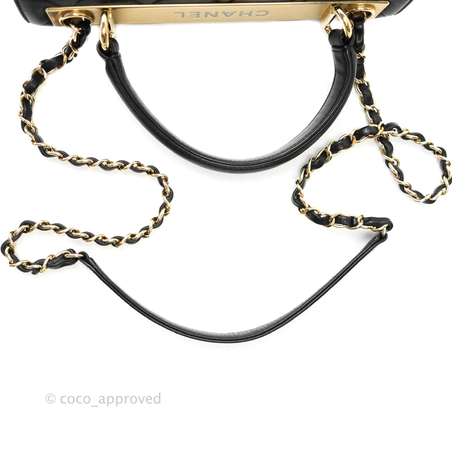 Chanel Trendy CC Small Black Lambskin Gold Hardware