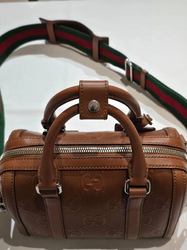 Luxury Gucci Trending 2025 Jumbo GG top handle mini brown duffel bag 725292