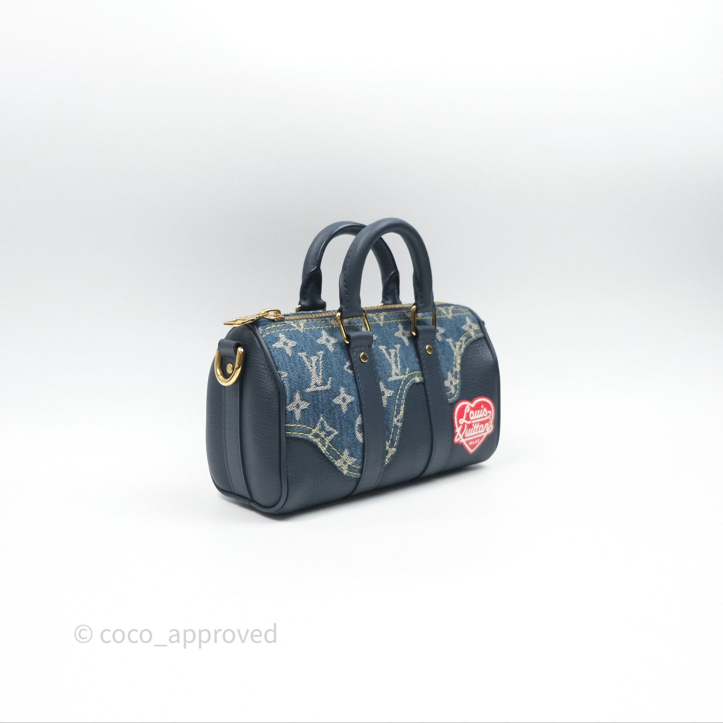 Louis Vuitton x Nigo Keepall XS Denim Blue