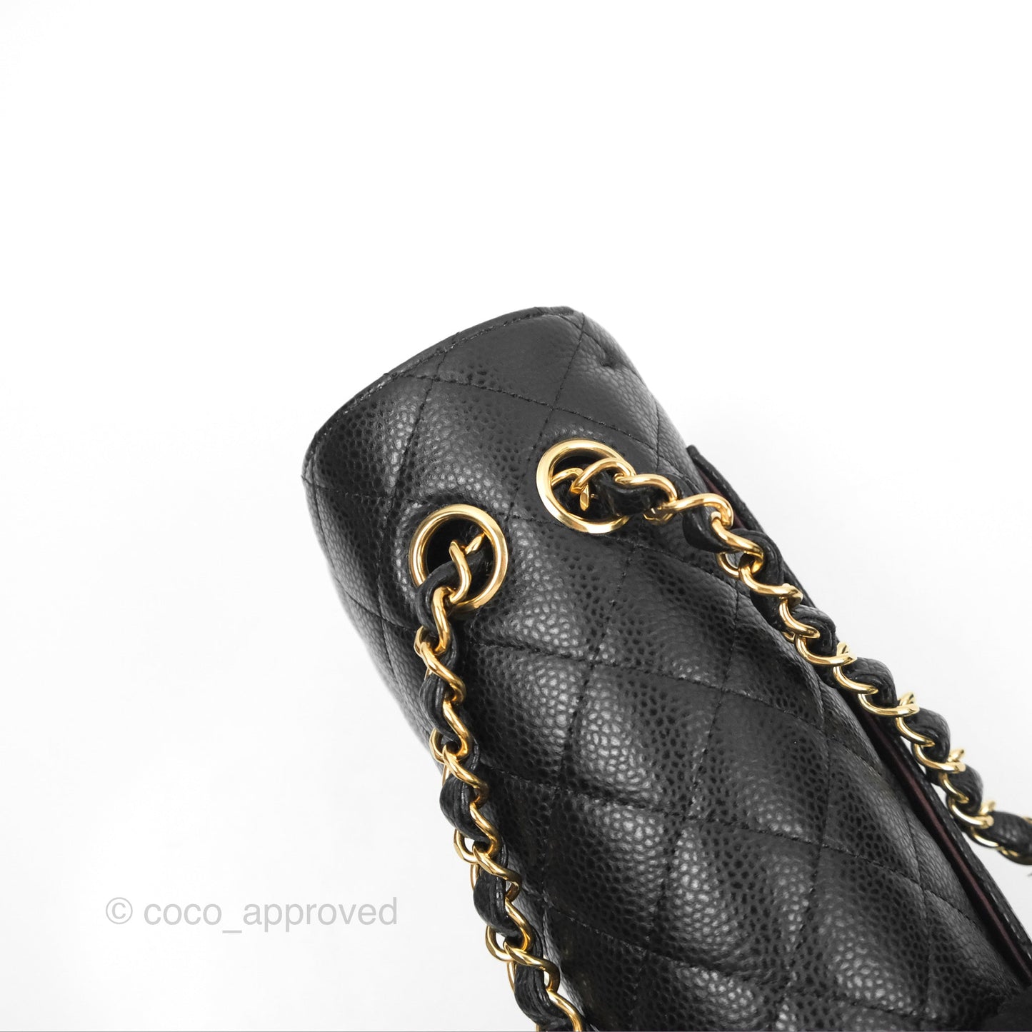 Chanel Small Classic Quilted Flap Black Caviar Gold Hardware