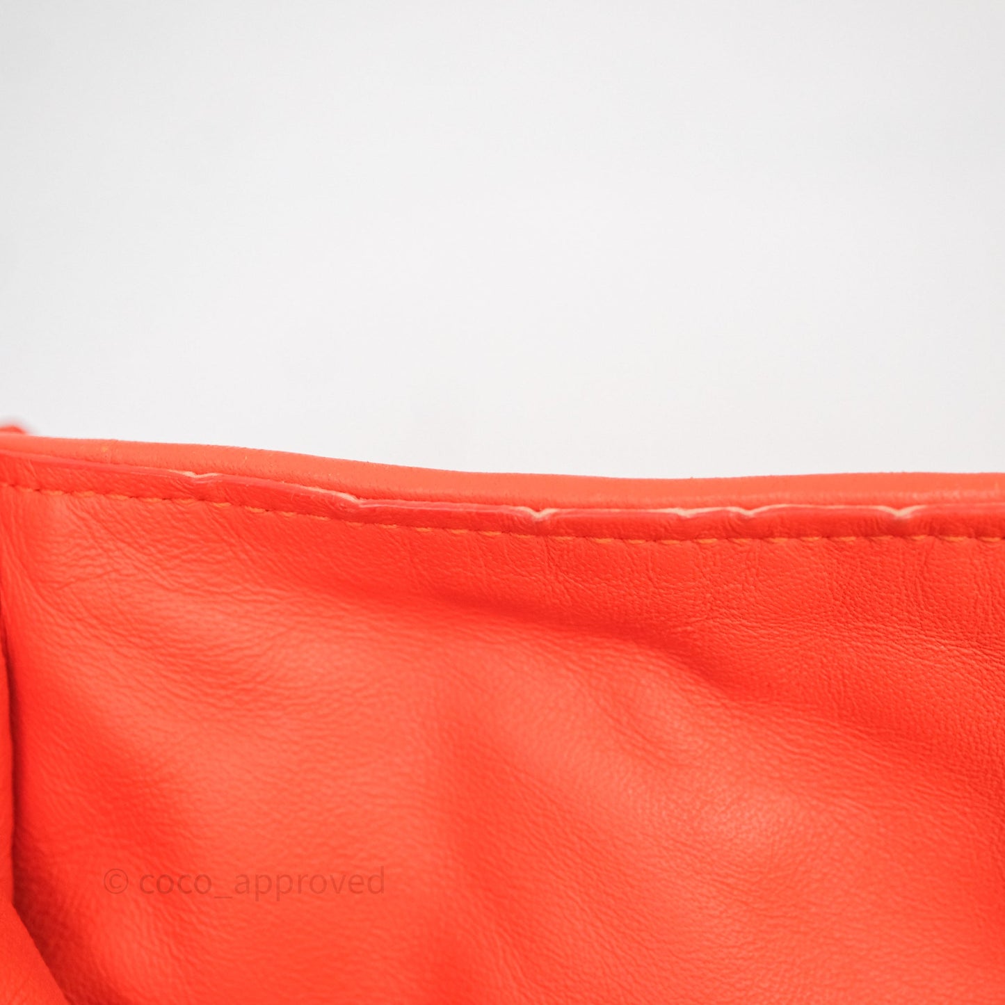 Bottega Veneta Nappa Intrecciato Parachute Tote Bag Orange