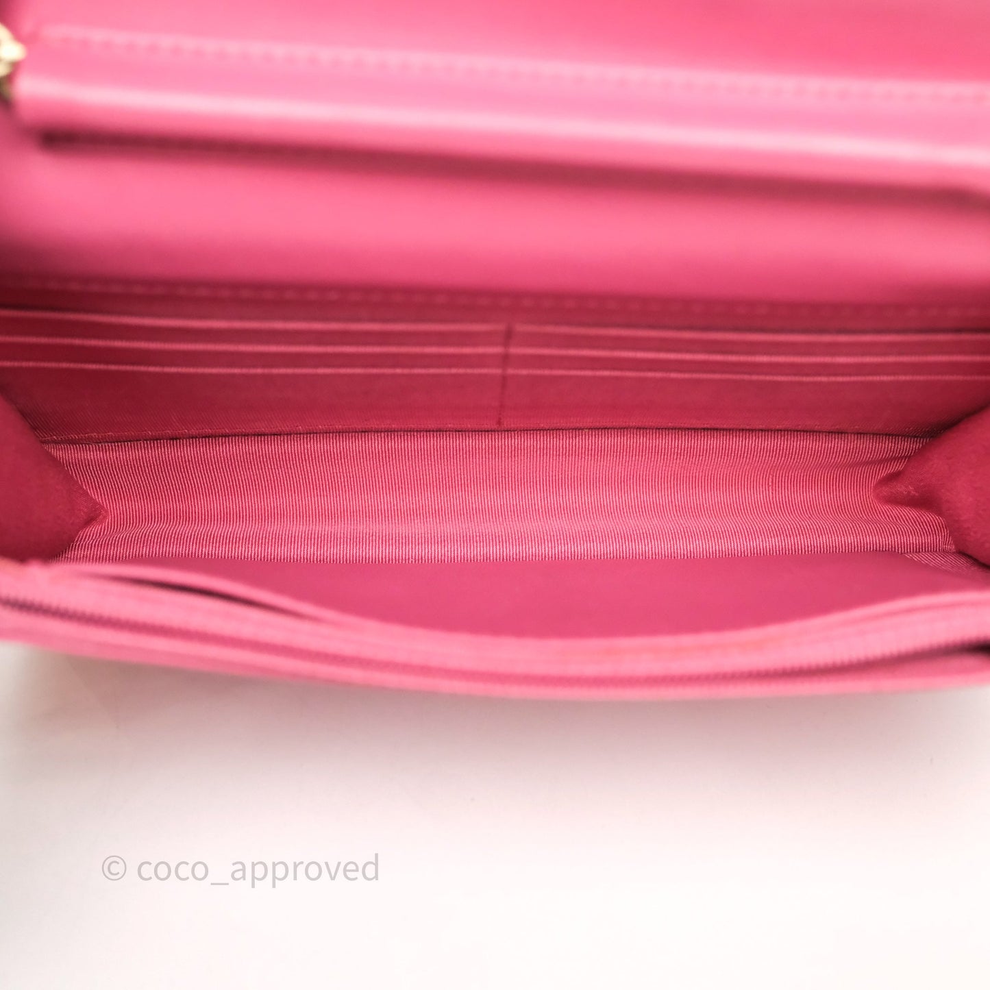 Chanel Quilted Classic WOC Pink Lambskin Gold Hardware