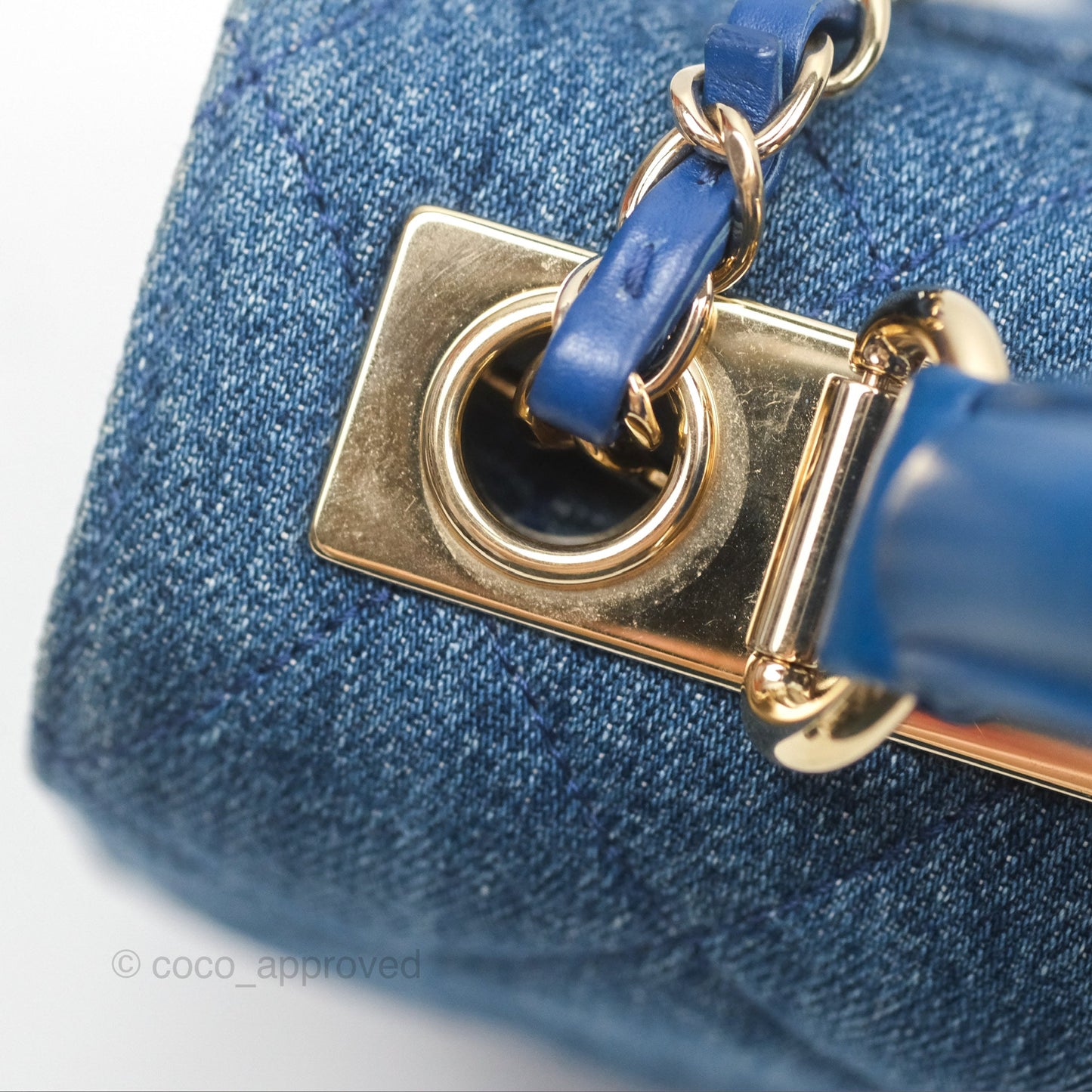 Chanel Small Trendy CC Denim Gold Hardware