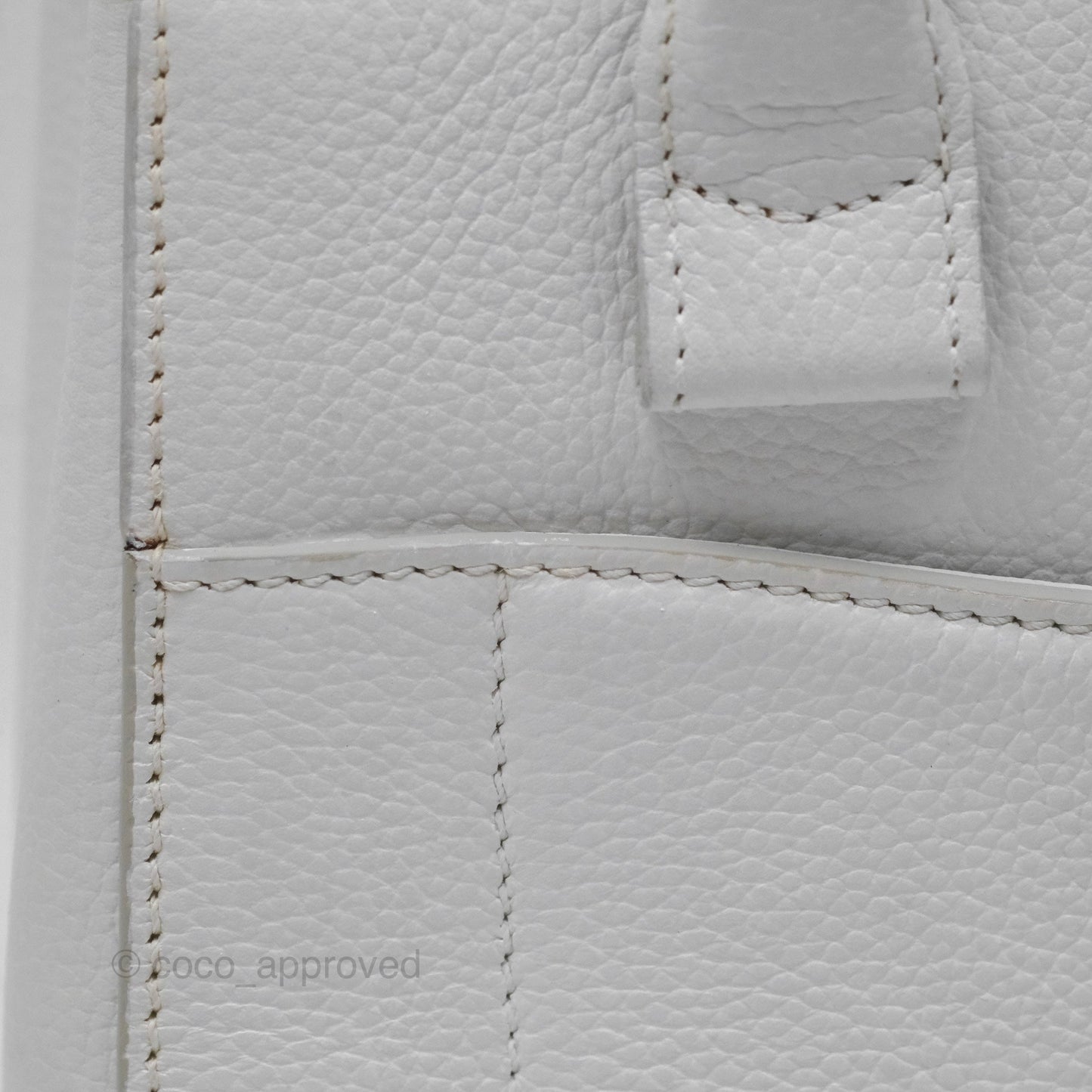 Chanel Mini Neo Executive Shopper Tote White Grained Calfskin Silver Hardware