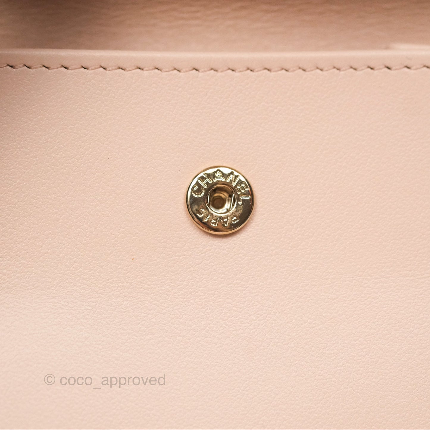 Chanel Classic Short Flap Wallet Beige Pink Caviar Gold Hardware